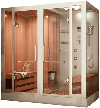 Душевая кабина Frank F921L с финской сауной, левая