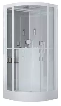 Душевая кабина Grossman GR141 100x100x215 см стекло прозрачное, профиль белый