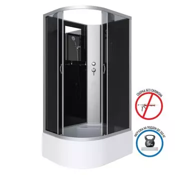 Душевая кабина Niagara Classic NG-2510-14RBK 120x80x200