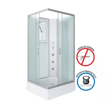 Душевая кабина Niagara Classic NG-33084-14QBKG 100x80x200 с гидромассажем