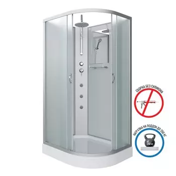 Душевая кабина Niagara Classic NG-3312-14LBKTG 120x80x240 с гидромассажем