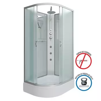 Душевая кабина Niagara Classic NG-33394-14RBKTG 130x90x240 с гидромассажем