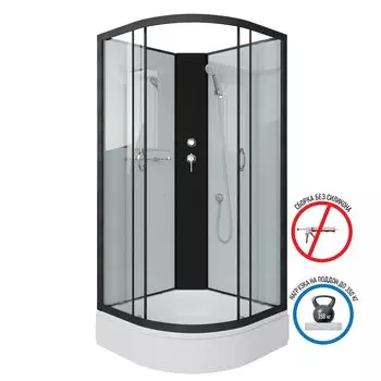 Душевая кабина Niagara Classic NG-6702-14BK 100x100x220