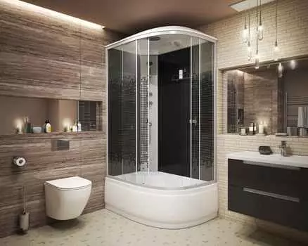 Душевая кабина Niagara Eco E110/80/40L/TN 110х80 L стекло тонированное, профиль серебро