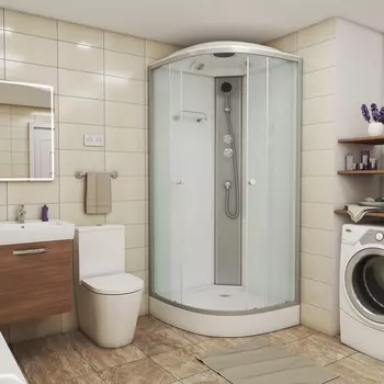 Душевая кабина Niagara Eco E90/13/MT 90х90 с низким поддоном, стекло матовое