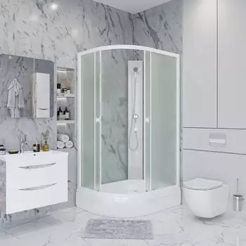 Душевая кабина Niagara Promo P100/70/26R/MT/BK 100х70 R стекло матовое, профиль белый