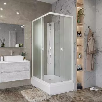 Душевая кабина Niagara Promo P100/80/26Q/MT/BK 100х80