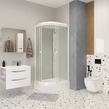 Душевая кабина Niagara Promo P110/80/26R/MT 110х80 R стекло матовое, профиль белый