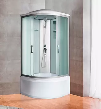 Душевая кабина River Desna XL 100/44 MT стекло матовое, профиль хром