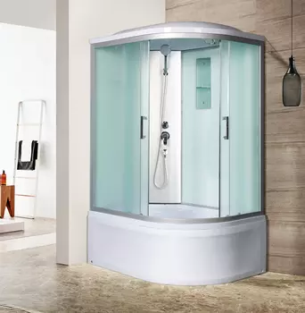 Душевая кабина River Desna XL 120/90/44 MT L стекло матовое, профиль хром