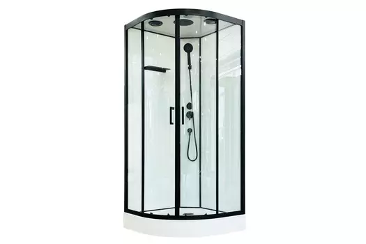 Душевая кабина Royal Bath FATO HK RB90HK-T-BL FATO 90х90х215 см, с крышей и освещением