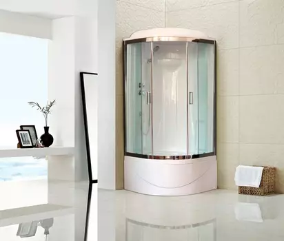 Душевая кабина Royal Bath RB90BK1-T-CH+EL