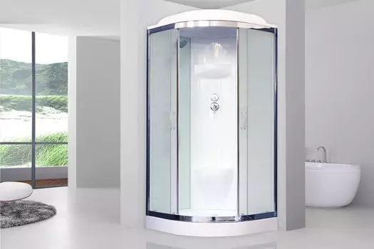 Душевая кабина Royal Bath RB 100HK6-WC-CH 100х100 (белое/матовое)