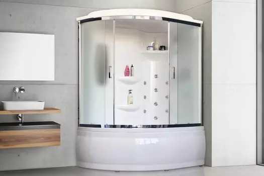 Душевая кабина Royal Bath RB 150ALP-C-CH 150x100 (матовое) правая