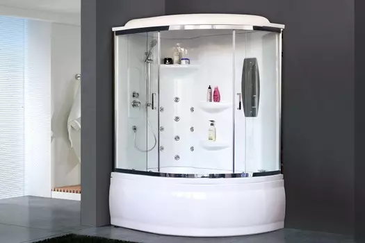 Душевая кабина Royal Bath RB 150ALP-T-CH 150x100 (прозрачное) левая