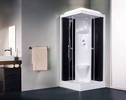 Душевая кабина Royal Bath RB 80HP6-BT (черное/прозрачное)