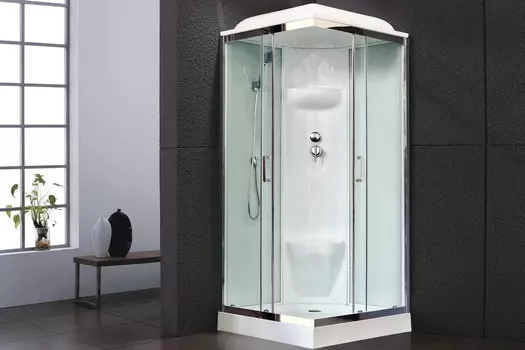 Душевая кабина Royal Bath RB 80HP6-WT-CH 80х80 (белое/прозрачное)