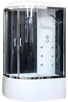 Душевая кабина Royal Bath RB 8120BK3-BT-CH 120x80 (черное/прозрачное) правая