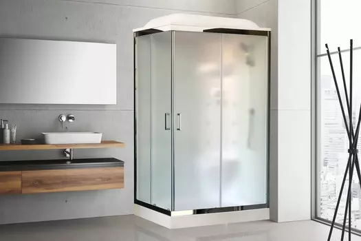 Душевая кабина Royal Bath RB 8120HP7-WC-CH 120х80 (белое/матовое) правая