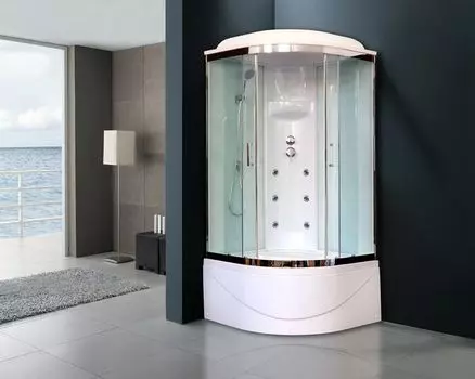 Душевая кабина Royal Bath RB 90BK3-WT-CH 90x90 (белое/прозрачное)