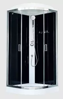 Душевая кабина Royal Bath RB 90HK5-BT-CH 90х90 (черное/прозрачное)