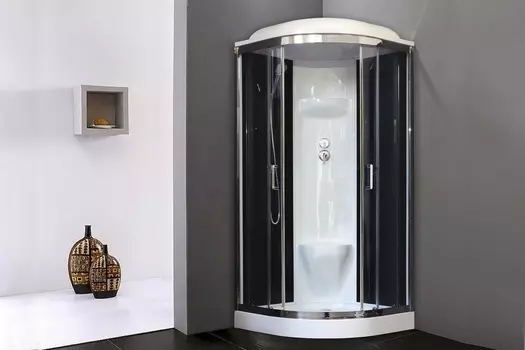 Душевая кабина Royal Bath RB 90HK6-BT-CH 90x90 (черное/прозрачное)