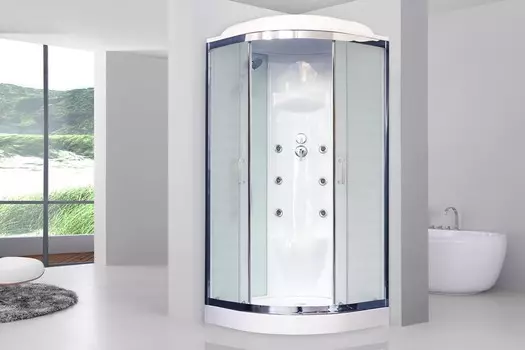 Душевая кабина Royal Bath RB 90HK7-WC-CH 90х90 (белое/матовое)
