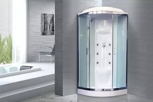 Душевая кабина Royal Bath RB 90HK7-WT-CH 90х90 (белое/прозрачное)