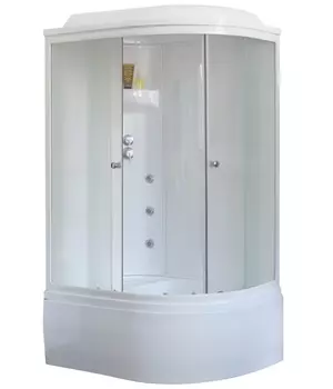 Душевая кабина Royal Bath ВК RB8120BK3-WC-L (белая, матовая) левая
