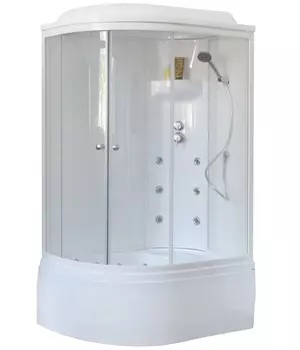 Душевая кабина Royal Bath ВК RB8120BK3-WT-R (белая, прозрачная) правая