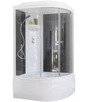 Душевая кабина Royal Bath ВК RB8120BK6-BT-L (черная, прозрачная) левая