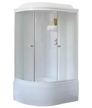 Душевая кабина Royal Bath ВК RB8120BK6-WC-R (белая, матовая) правая