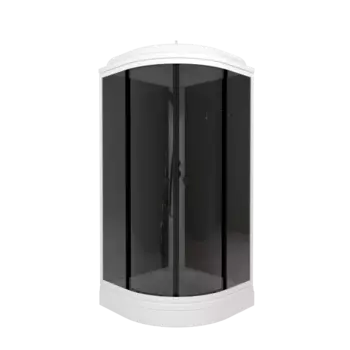 Душевая кабина Triton Грэй 90х90 см, профиль белый, стекло тонированное Щ0000067302