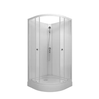 Душевая кабина Triton Лайт 90х90 см, профиль белый, стекло с узором Щ0000070695