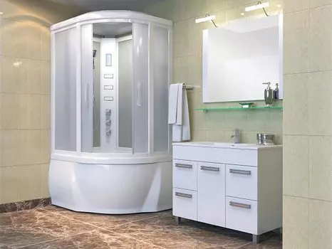 Душевая кабина Triton Сириус R (стекло с мат. вставками) без поддона