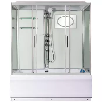 Душевая кабина Weltwasser WW500 Emmer 150/85/55-2 150х85 профиль хром, стекло прозрачное