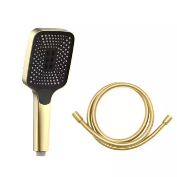 Душевая лейка Vincea Inspire VSHN-41HBG со шлангом брашированное золото