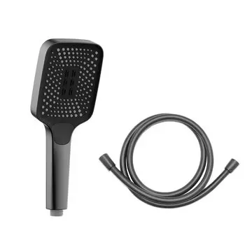 Душевая лейка Vincea Inspire VSHN-41HGM со шлангом вороненая сталь