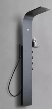 Душевая панель Ceruttispa Bella B черная матовая