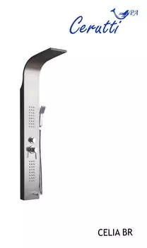 Душевая панель Ceruttispa CELIA BR нержавеющая сталь матовая