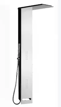 Душевая панель Ceruttispa Korra W черная, белая