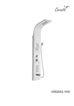 Душевая панель Ceruttispa VIRGINIA MW белый мрамор
