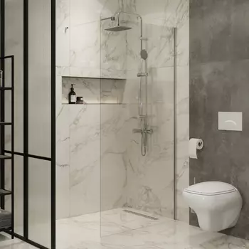 Душевая перегородка Artemis Akabe 120х200 профиль хром