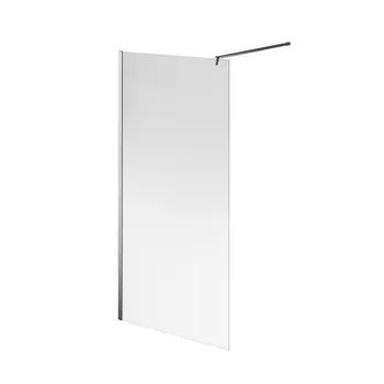 Душевая перегородка Kerama Marazzi CRISTALLO CT.100.WI.CR 100х210 см, профиль хром, стекло Рифленое