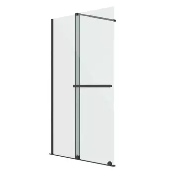 Душевая перегородка Niagara Nova 120х200 см, профиль черный матовый, стекло прозрачное