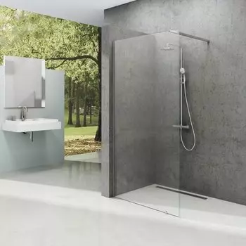 Душевая перегородка Ravak Walk-In Wall 120 + кронштейн 90 см, хром