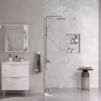 Душевая перегородка Reflexion RX200100CCR-17 100х200 см, стекло прозрачное, профиль хром