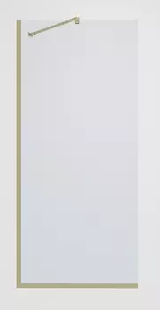 Душевая перегородка Timo TP-890/17C-8 89х195 см, профиль золото брашированное, стекло прозрачное