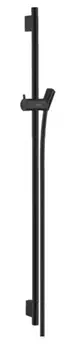 Душевая штанга Hansgrohe Unica S Puro 28631670 90 см со шлангом, черный матовый
