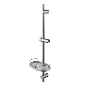 Душевая штанга Lemark LM3775GM графит, с полкой